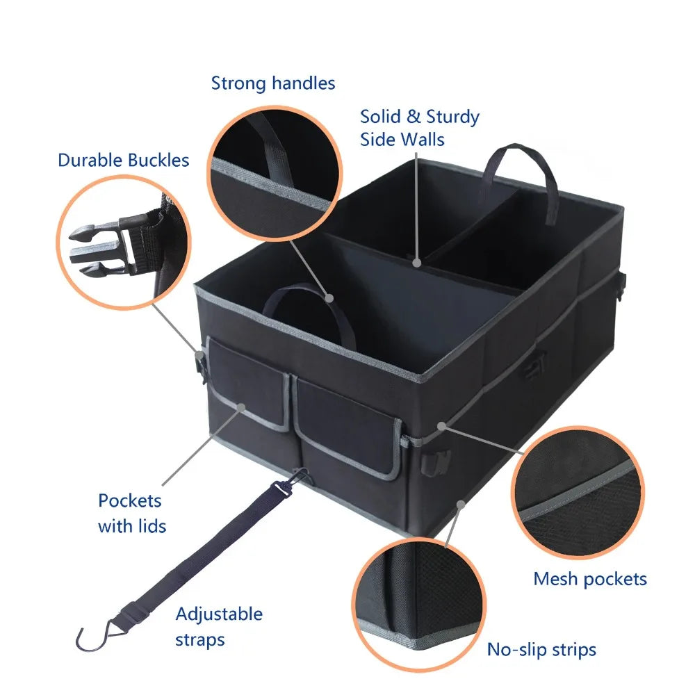 Auto Car Trunk Organizer Car Trunk Organizer Foldable Storage Waterproof Durable Multi Storage Tool Auto Box Portable Foldable